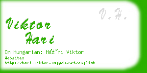 viktor hari business card